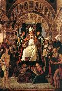 VIVARINI, family of painters Altarpiece of St Ambrose er oil painting picture wholesale
